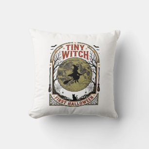 Baby Witch Halloween Shirt for First Spooky Season Cushion