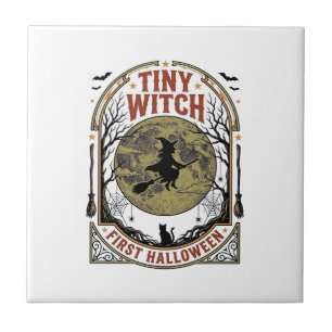 Baby Witch Halloween Shirt for First Spooky Season Tile