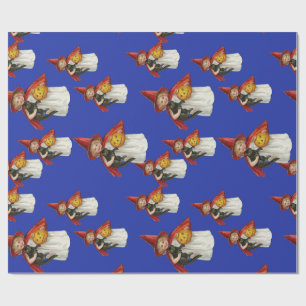Baby witches Halloween night  Wrapping Paper