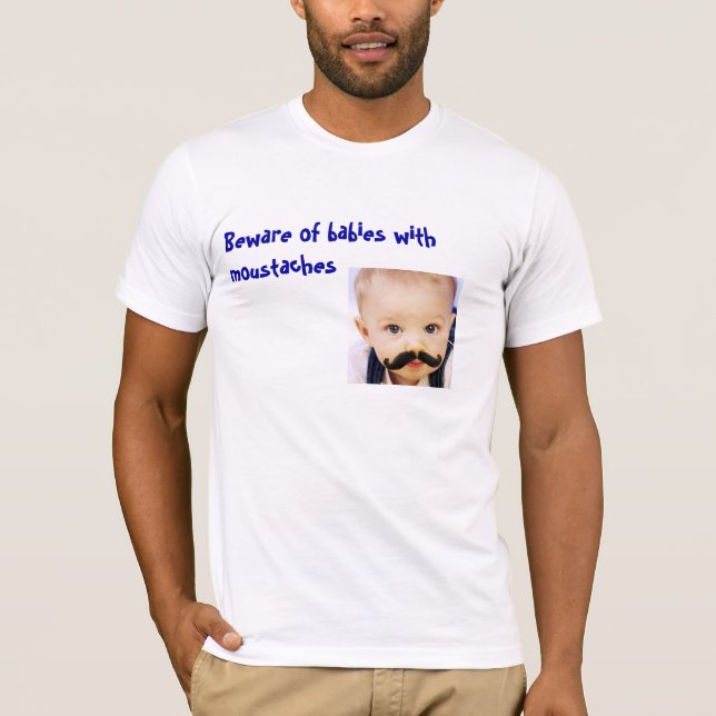 Baby with Moustache T-Shirt (Front)