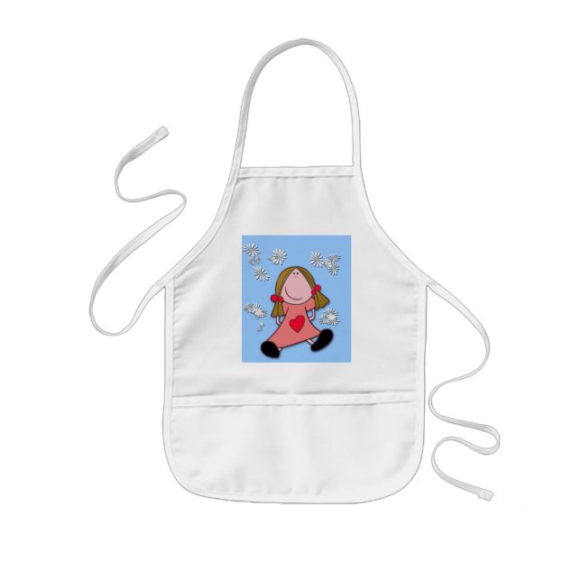 Baby with ponytails Apron (Front)