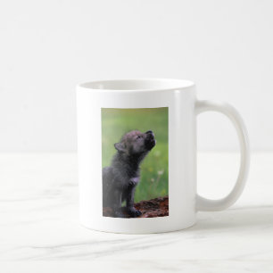 Baby Wolf Howls Coffee Mug