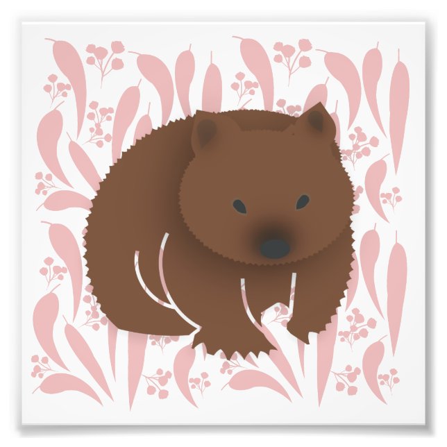 Baby Wombat Photo Print (Front)