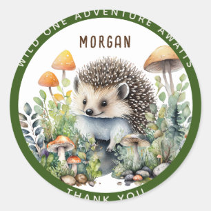 Baby Woodland Animals Favours Thank You Gift Decor Classic Round Sticker