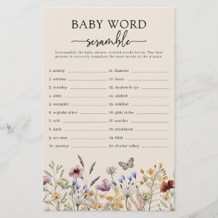 Baby Word Scramble