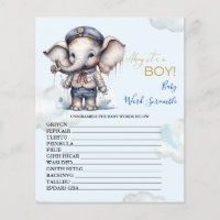 Baby Word Scramble Baby Shower Game