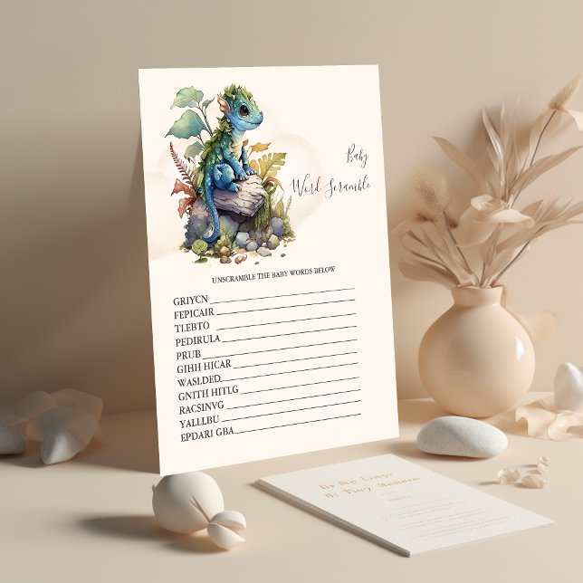 Baby Word Scramble Baby Shower Game (Creator Uploaded)