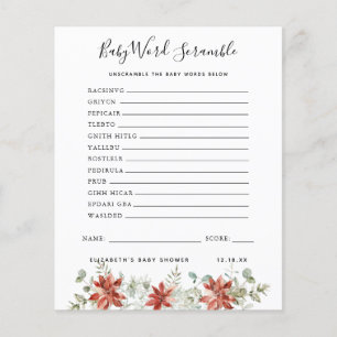 Baby Word Scramble   Baby Shower Game