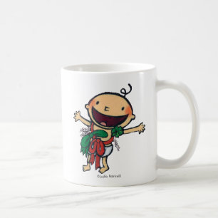 Baby Wrapped in Bows for Christmas Coffee Mug