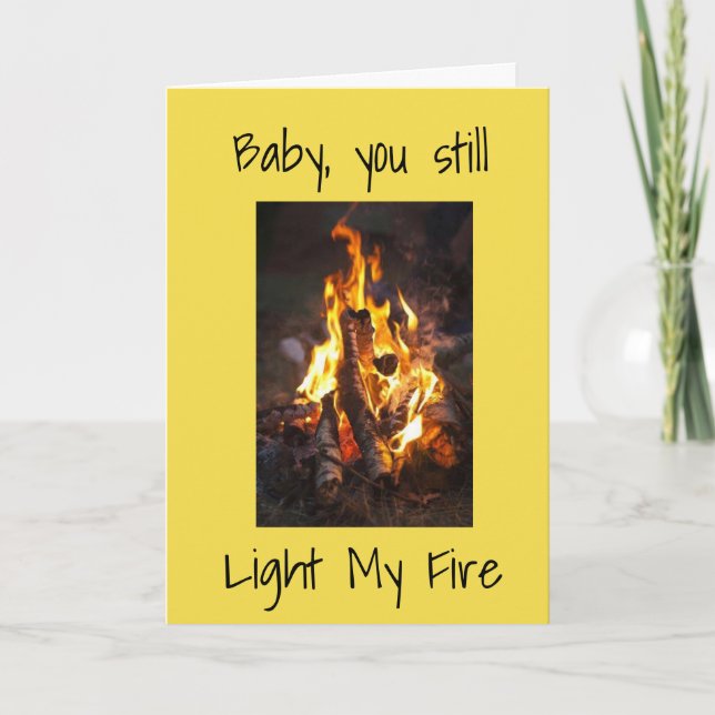 BABY YOU STILL ***LIGHT MY FIRE AND /MY LIFE*** HOLIDAY CARD (Front)
