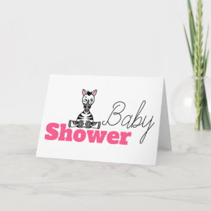 Baby Zebra, Baby Shower Invitation