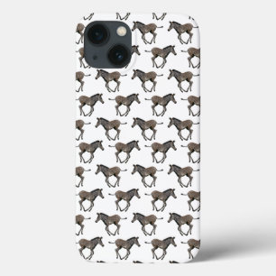 Baby Zebra Frenzy iPad Case (White)