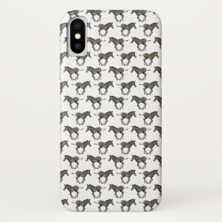 Baby Zebra Frenzy iPhone X Case (White)