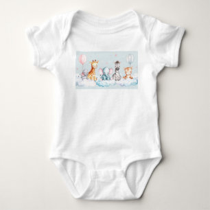 Baby Zebra with all his friends Bodysuit
