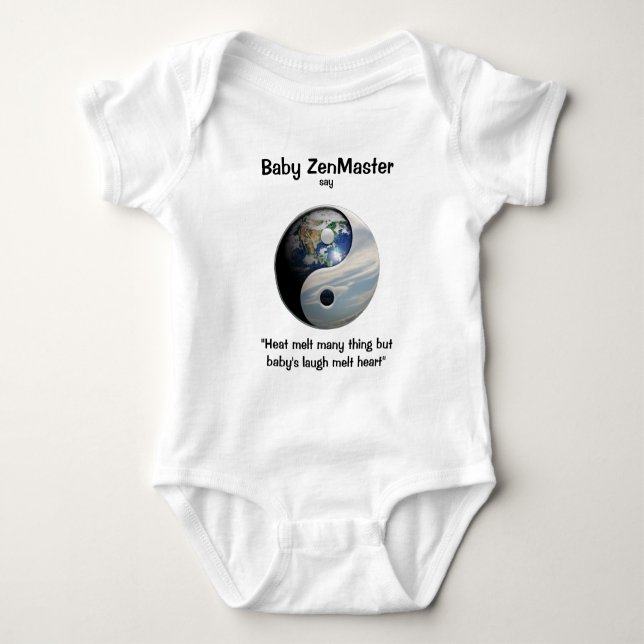 Baby ZenMaster say... (Personalise It!) Bodysuit (Front)