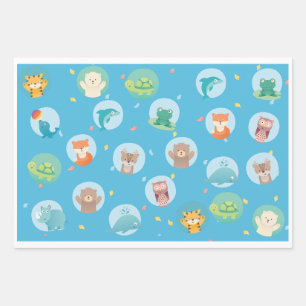 Babyboy boy babyshower gift wrapping paper sheet