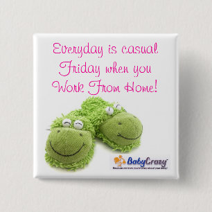 BabyCrazy Logo, button.. 15 Cm Square Badge