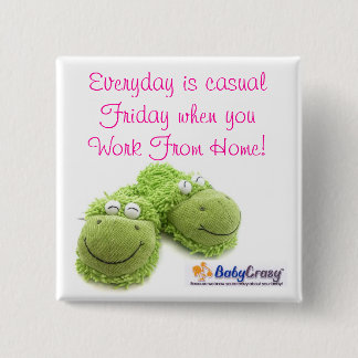 BabyCrazy Logo, button.. 15 Cm Square Badge