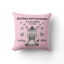 Babycushions for birth - Zebra - personalizable -