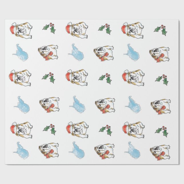 BabyDog and West Virginia Wrapping Paper (Flat)