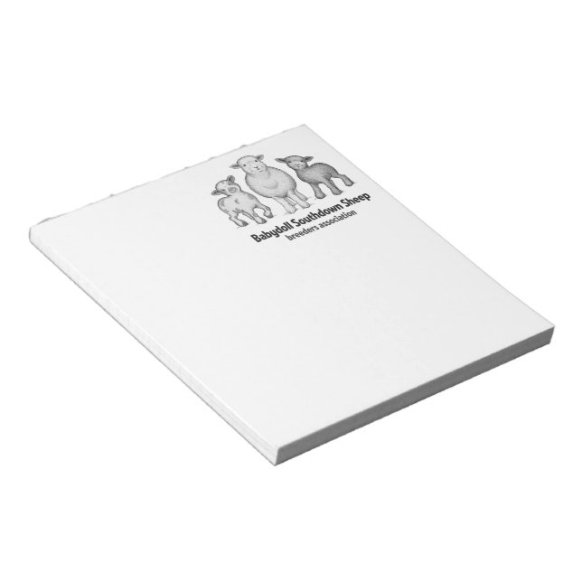 Babydoll Southdown Notepad (Angled)