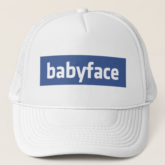 babyface funny social networking parody trucker hat (Front)