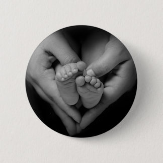 babyfeet 6 cm round badge