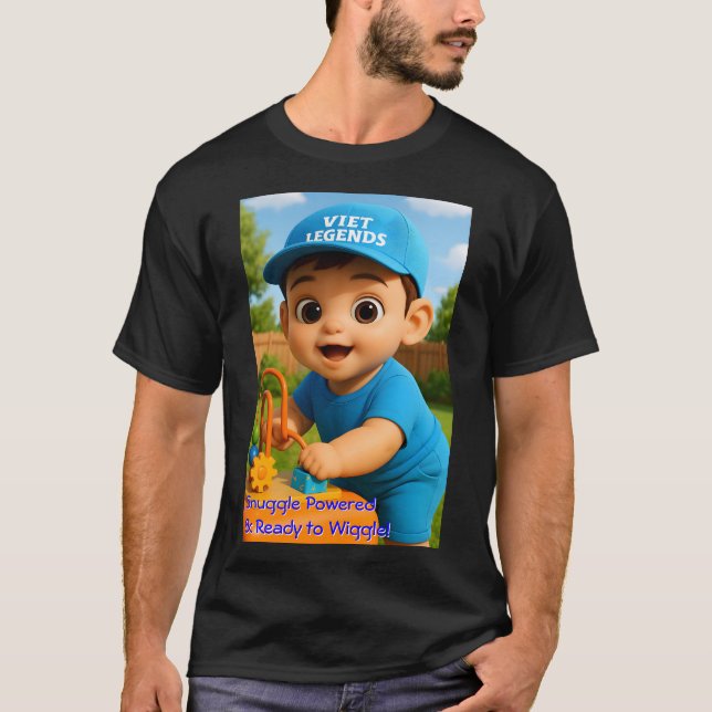 babyJoy Series 7 #VL - Snuggle Powered Men T-shirt (Front)