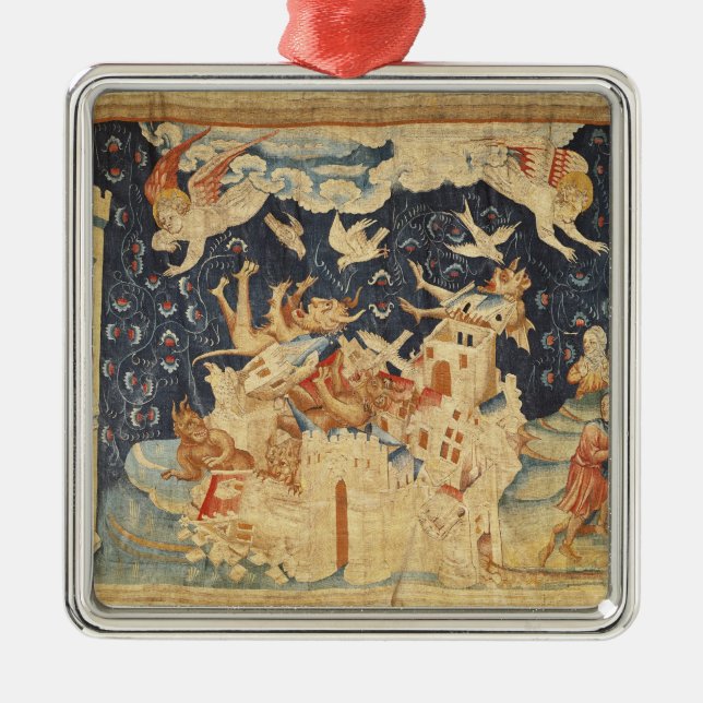 Babylon Invaded by Demons Metal Tree Decoration (Front)