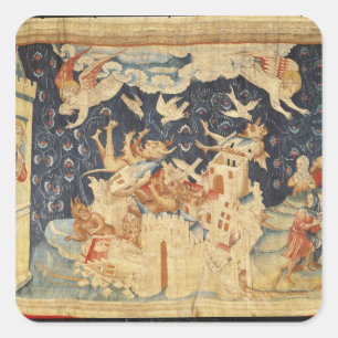 Babylon Invaded by Demons Square Sticker