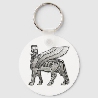 Babylonian Winged Bull Lamassu Key Ring