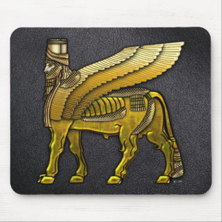 Babylonian Winged Bull Lamassu Mouse Mat