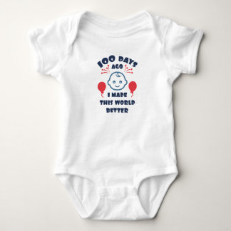 Baby's 100 Days Celebration |100th Day Baby Shower Bodysuit