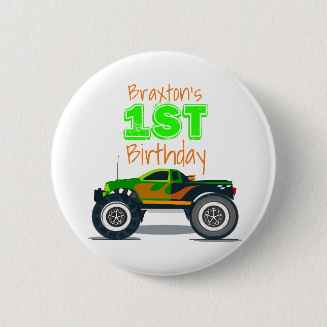 Baby's 1st Birthday Button (Front)