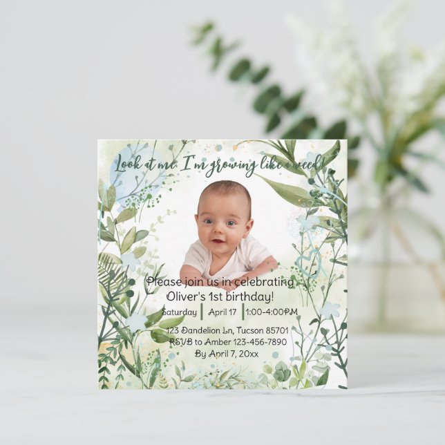 Baby's 1st birthday, look at me...,  (Standing Front)