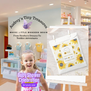 Baby's 1st Birthday - Our Little Sunflower  Favour Bags