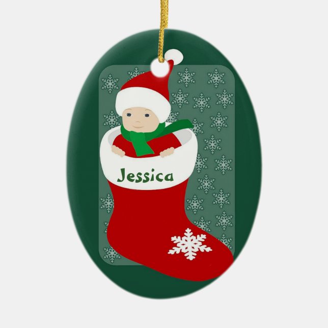 Baby's 1st ceramic tree decoration (Front)