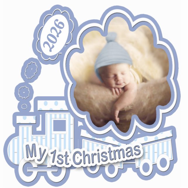 Baby's 1st Christmas 2010 Your Baby Photo Photo Sculpture Decoration (Front)