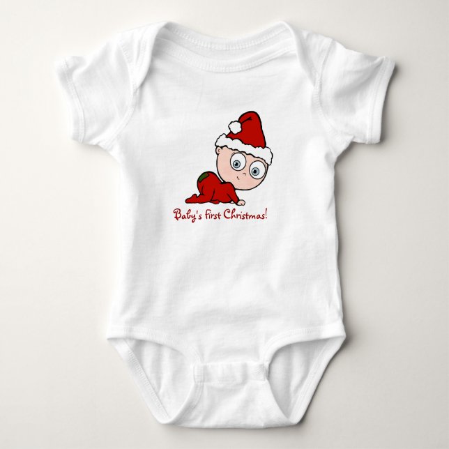 Baby's 1st Christmas Baby Bodysuit (Front)