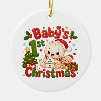 Baby's 1st Christmas Ceramic Tree Decoration