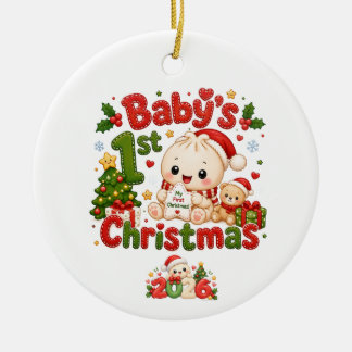 Baby's 1st Christmas Ceramic Tree Decoration