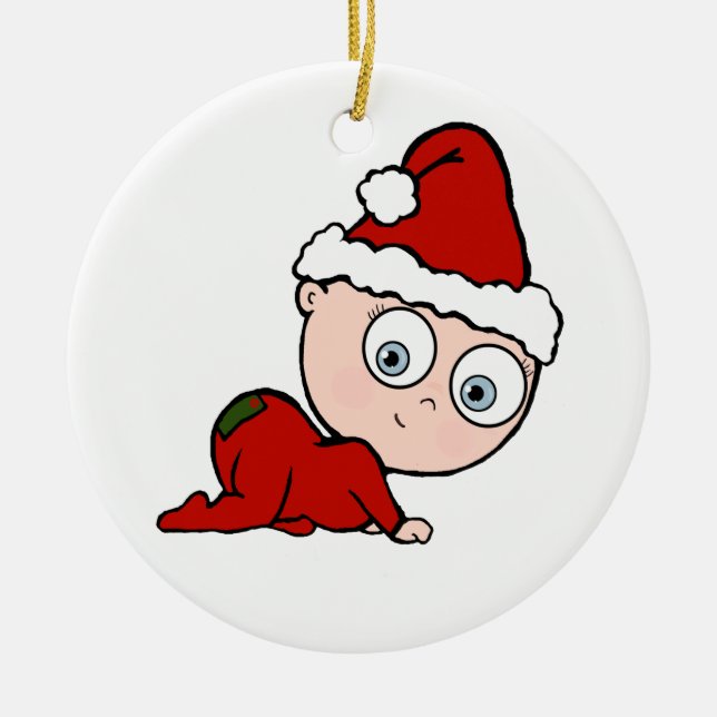 Baby's 1st Christmas Ceramic Tree Decoration (Front)
