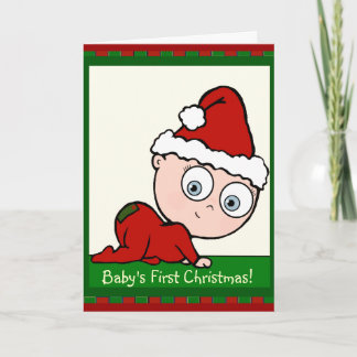 Baby's 1st Christmas Holiday Card