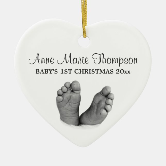 Baby's 1st Christmas Ornament (Front)