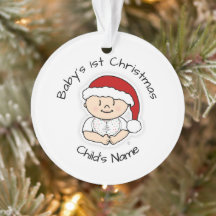 Baby's 1st Christmas Ornament - Personalised