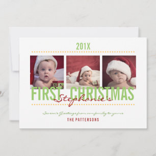 Baby's 1st Christmas Photo Card for Baby