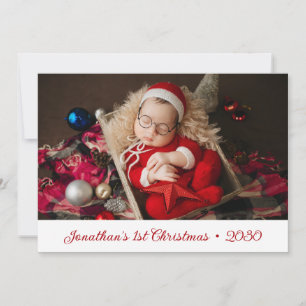 Baby's 1st Christmas Photo Holiday Card
