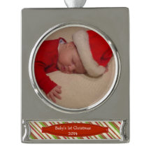 Baby's 1st Christmas Photo Ornament Template
