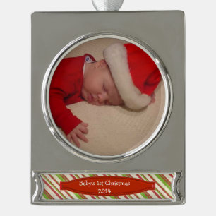 Baby's 1st Christmas Photo Ornament Template