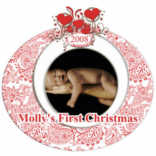 Baby's 1st Christmas Photo Sculpture Decoration